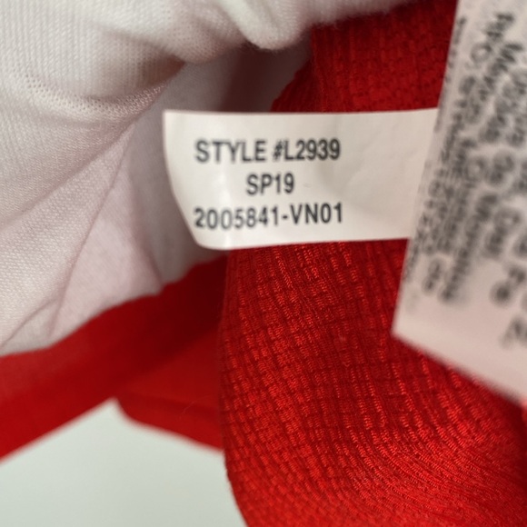 Madewell Texture and Thread Peasant Top Small Red - Picture 8 of 8